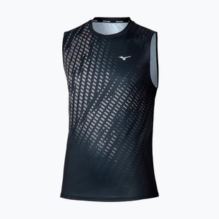 Vyriški bėgimo marškinėliai Mizuno Core Graphic Sleeveless black/gray