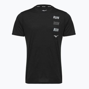 Vyriški bėgimo marškinėliai Mizuno Core Run Short Sleeve Tee black
