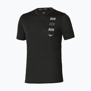 Vyriški bėgimo marškinėliai Mizuno Core Run Short Sleeve Tee black