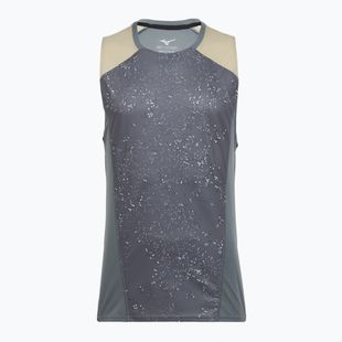 Vyriški bėgimo marškinėliai Mizuno Active DryAeroFlow Graphic Tank Top lava smoke