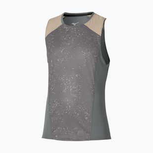 Vyriški bėgimo marškinėliai Mizuno Active DryAeroFlow Graphic Tank Top lava smoke
