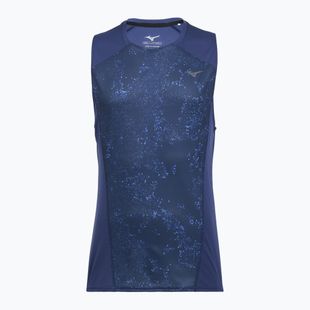Vyriški bėgimo marškinėliai Mizuno Active DryAeroFlow Graphic Tank Top estate blue