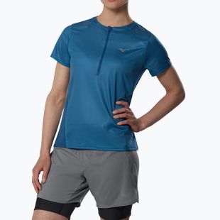 Moteriški bėgimo marškinėliai Mizuno Trail Graphic Tee sailor blue