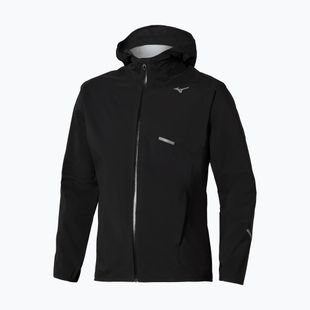 Vyriška bėgimo striukė Mizuno Trail Waterproof 20K Hooded black