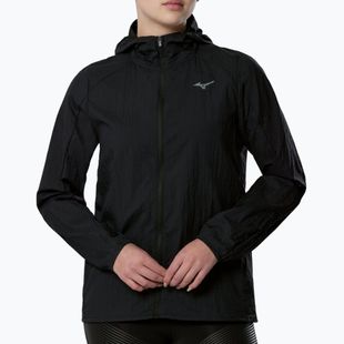 Moteriška bėgimo striukė Mizuno Tech Light Hooded Jacket black