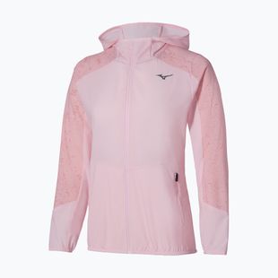 Moteriška bėgimo striukė Mizuno Active Alpha Hooded pinkesque