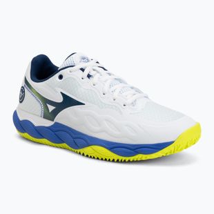 Vyriški teniso batai Mizuno Wave Enforce Court CC white/dazzling blue/lightning