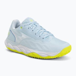 Moteriški teniso batai Mizuno Wave Enforce Court CC W ice water/lightning yellow/ancient