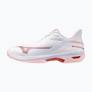 Moteriški teniso batai Mizuno Wave Exceed Court CC W white/pinkesque/barbados cherr