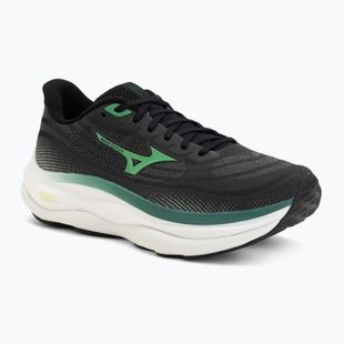 Vyriški bėgimo batai Mizuno Wave Sky 9 black/goblin green/alpine green