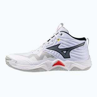 Tinklinio bateliai Mizuno Wave Momentum Elite Mid white/black/fiery red