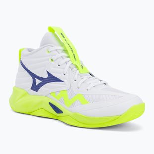 Tinklinio bateliai Mizuno Wave Momentum Pro Mid white/lightning yellow/dazzling blue