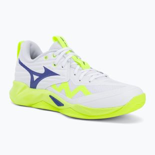 Tinklinio bateliai Mizuno Wave Momentum Pro white/lightning yellow/dazzling blue