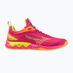 Tinklinio bateliai Mizuno Wave Luminous 3 mugen pink tetra/fortune yellow/ligh