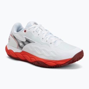 Vyriški teniso batai Mizuno Wave Enforce Court CC fiery red/white/sun-dried tomato