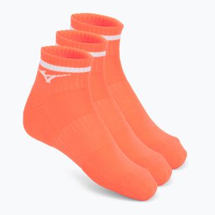 Kojinės Mizuno Training Mid With Line Lava Orange