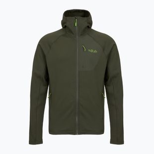 Vyriškas džemperis su gobtuvu Rab Superflux Hoody army QFE-89