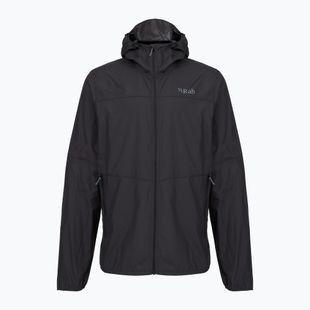 Vyriška striukė nuo vėjo Rab Windgather Hoody black