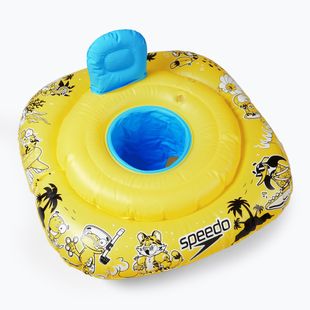 Kūdikių plaukimo žiedas Speedo Character Swim Seat 0-1 su sėdyne yellow/blue