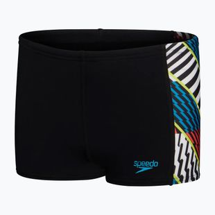 Vaikiškos maudymosi trumpikės Speedo Digital Panel black/white/watermelon