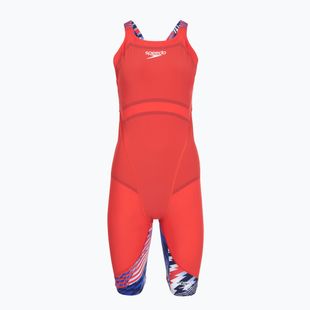 Plaukimo kostiumas Speedo Fastskin LZR Ignite Kneeskin flame red/bolt/white