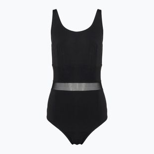 Moteriškas vientisas plaukimo kostiumas Speedo Shaping Luniaglow black