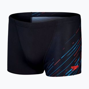 Vyriškos plaukimo trumpikės Speedo HyperBoom V-Cut Aquashort black/picton blue/siren red