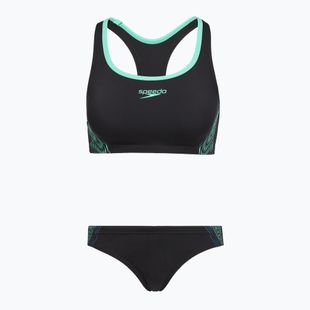 Moteriškas dviejų dalių maudymosi kostiumėlis Speedo Placement Bikini arctic glass
