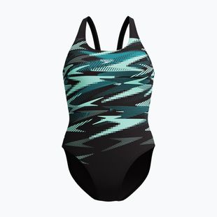 Moteriškas vientisas maudymosi kostiumėlis Speedo Hyperboom Placement Muscleback dark teal