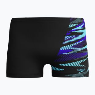 Vyriškos plaukimo trumpikės Speedo HyperBoom V-Cut Aquashort black/cobalt pop
