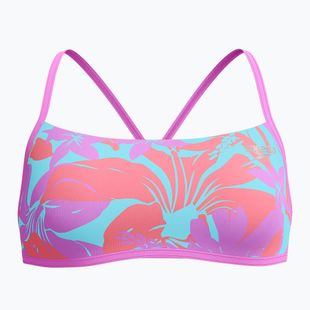 Plaukimo kostiumėlio viršus Speedo Allover Digital Crossback Crop Top kaluna floral/arctic glass