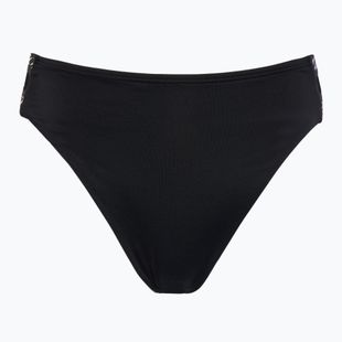 Moteriškas dviejų dalių plaukimo kostiumas Speedo Solid Logo Elastic High Waist Bottom speedo black