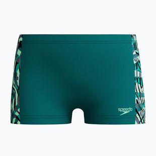 Vaikiškos plaukimo trumpikės Speedo Digital Panel Aquashort deep emerald