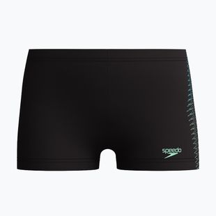 Vaikiškos plaukimo trumpikės Speedo Plastisol Placement Aquashort black/alfalfa green