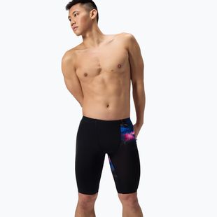 Speedo vyriški plaukimo marškinėliai Placement Printed electro static/black