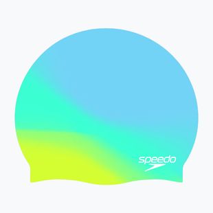 Vaikiška plaukimo kepuraitė Speedo Multi Colour Silicone Junior angelic blue/fish tank/bitter melon