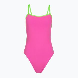 Moteriškas vientisas plaukimo kostiumėlis Speedo Solid Tri neon flamingo