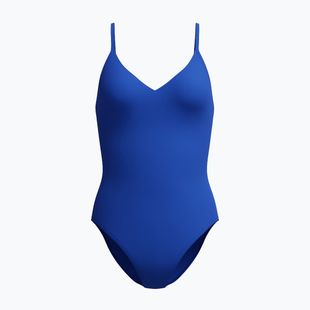 Moteriškas vientisas plaukimo kostiumėlis Speedo Solid V-Neck deep sapphire