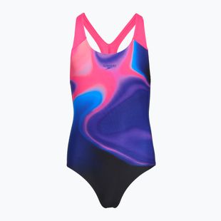 Vaikiškas vientisas maudymosi kostiumėlis Speedo Digital Placement Splashback pink/anthracite