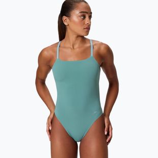 Moteriškas vientisas plaukimo kostiumėlis Speedo Active Back storm green