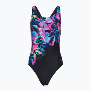 Moteriškas vientisas maudymosi kostiumėlis Speedo FL Placement Printed Powerback glitchy garden/black