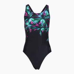 Moteriškas vientisas maudymosi kostiumėlis Speedo FL Placement Printed Powerback firework burst/black