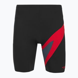 Vyriški plaukimo šortai Speedo Hyperboom anthracite/high risk red