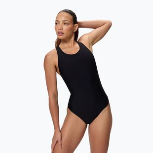 Moteriškas vientisas plaukimo kostiumėlis Speedo Colorblock Ultraback 2.0 anthracite