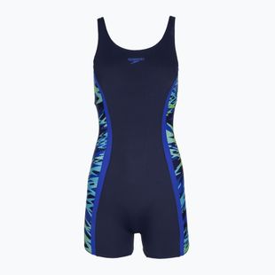 Moteriškas vientisas maudymosi kostiumėlis Speedo Hyperboom Splice Muscleback Legsuit peacoat/sapphire