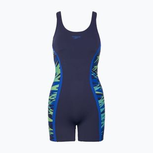 Moteriškas vientisas maudymosi kostiumėlis Speedo Hyperboom Splice Muscleback Legsuit peacoat/sapphire