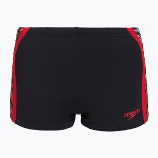 Maudymosi trumpikės Speedo Hyperboom Splice Aquashort anthracite/high risk red