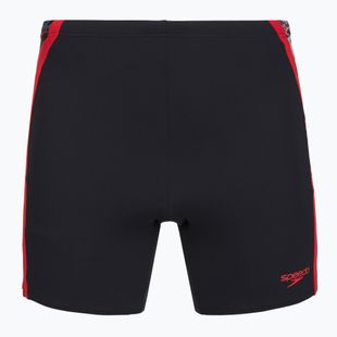 Vyriški plaukimo šortai Speedo Hyper Boom Splice Mid anthracite/high risk red