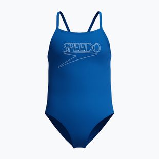 Vaikiškas vientisas plaukimo kostiumėlis Speedo Endurance+ Logo Thinstrap Turkish Sea