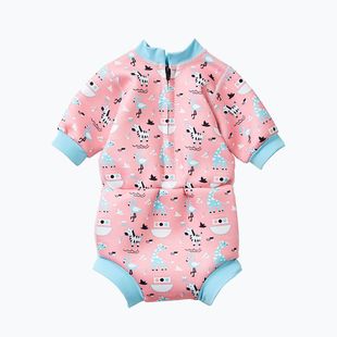 Vaikiškos plaukimo putos Splash About Happy Nappy Nina's Ark 1 mm rožinės spalvos HNWNAL